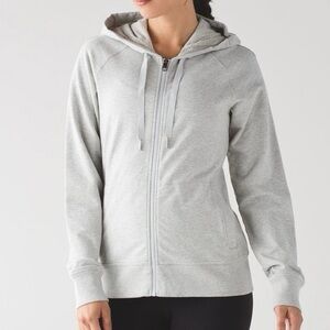 Lululemon Split Hoodie Heathered Light Grey Size 6